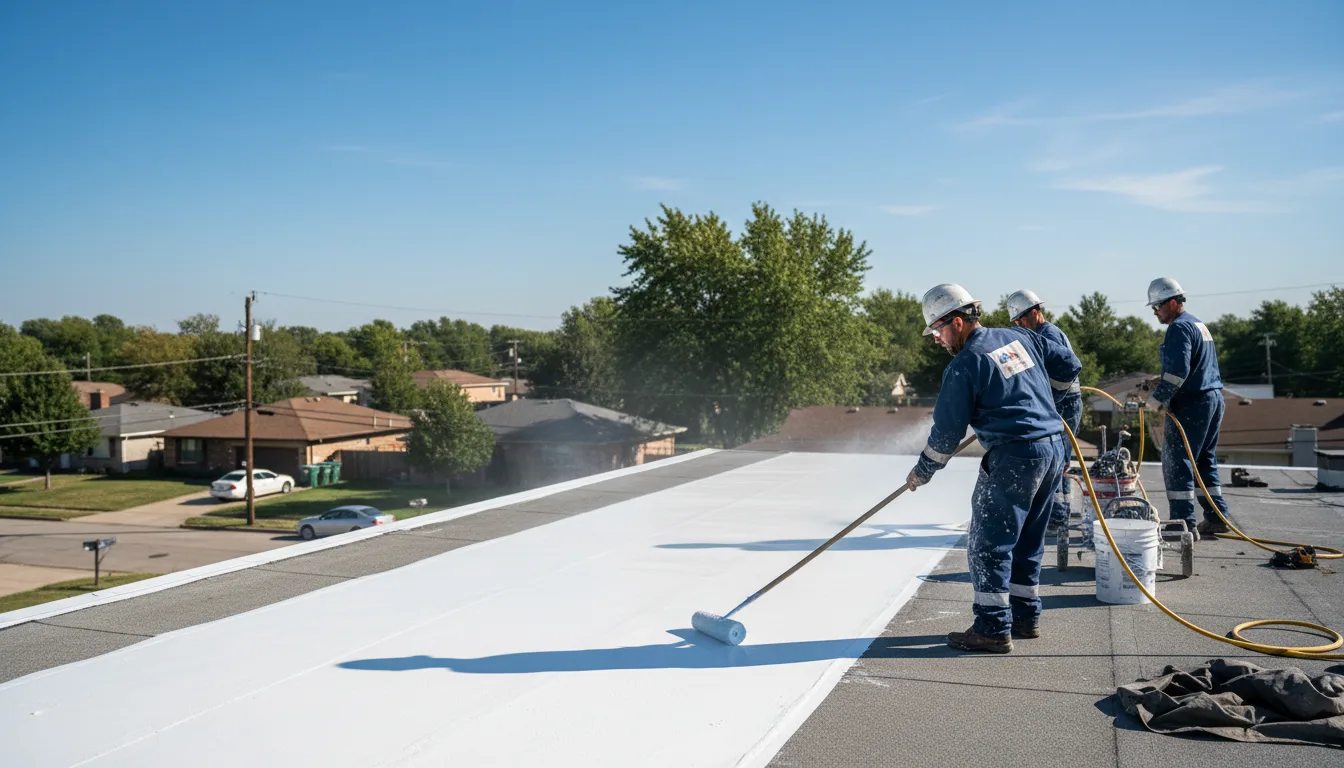 Commercial roof coating in Caballo, NM near me